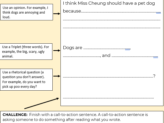Primary School: Persuasive Writing Techniques