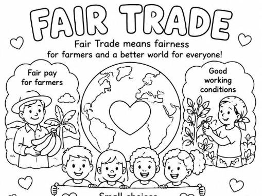 Free Fair Trade Colouring Sheet