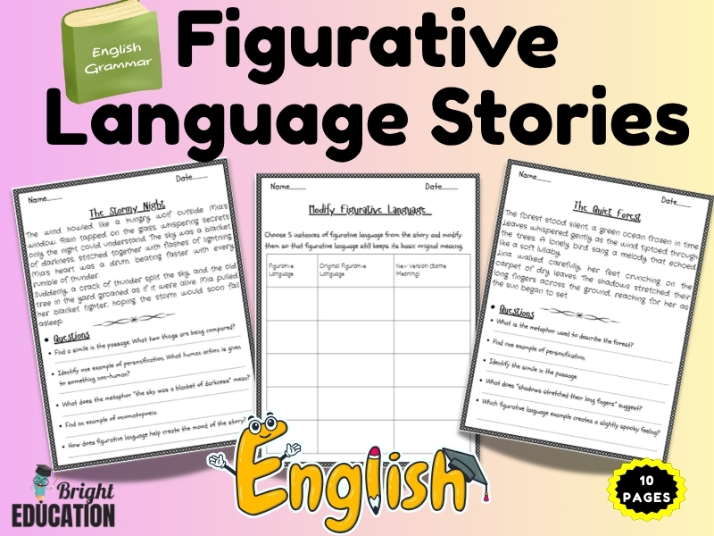 Figurative Language Stories – Reading & Practice Activity