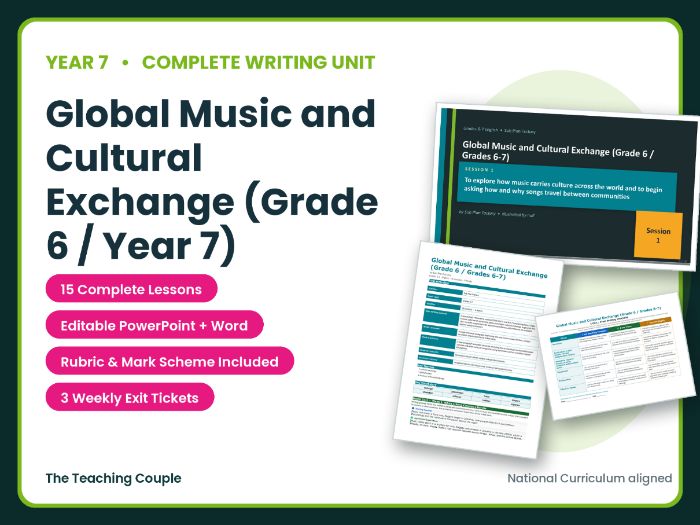 Global Music and Cultural Exchange | Year 7 English Unit