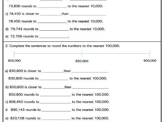 Rounding Numbers within 1,000,000 Core