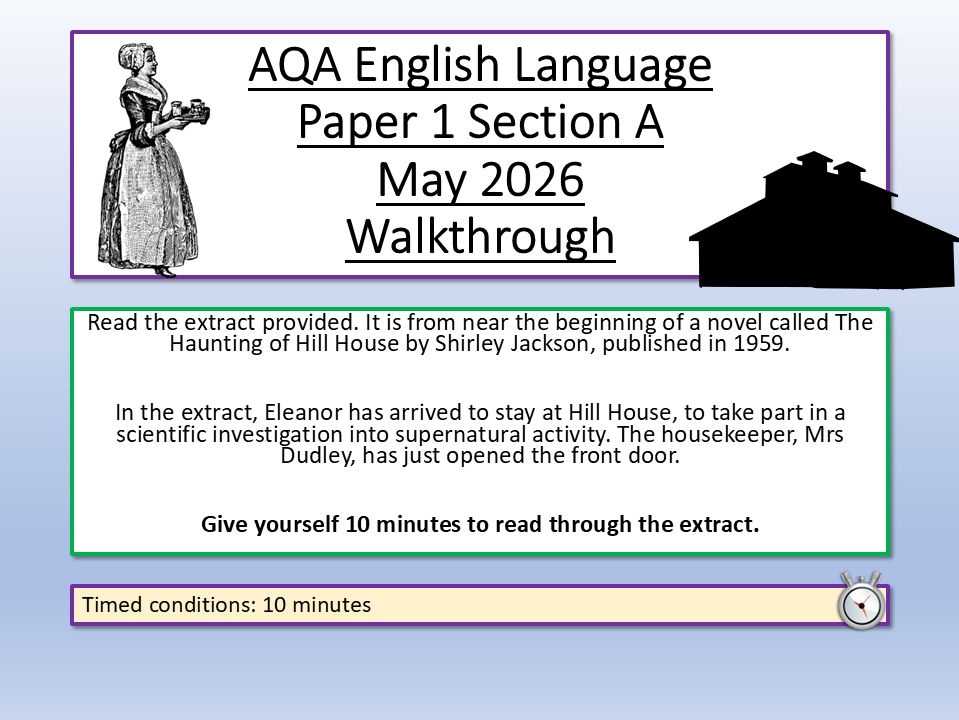 AQA English Language Paper 1 2026