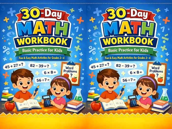50 Printable Math Worksheets for Elementary Kids | Addition, Subtraction & Multiplication Practice