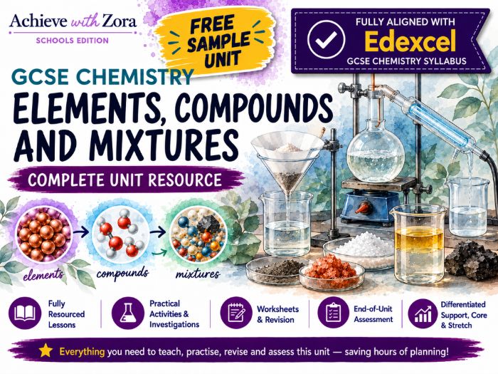 Elements, Compounds and Mixtures – Complete Unit for Edexcel GCSE Chemistry (FREE)