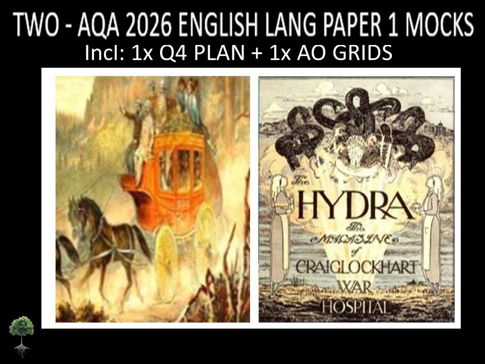 TWO - AQA PAPER 1 | 2026 FULL MOCKS | Q4 PLAN | AO GRIDS