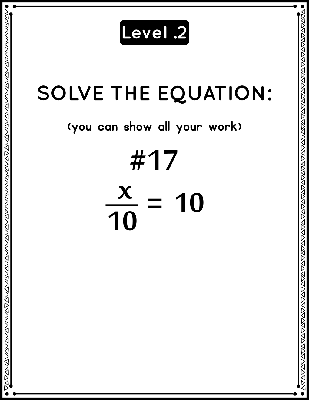 KS3 One-Step Equations Task Cards - Multiplication &amp; Division | Year 7 ...