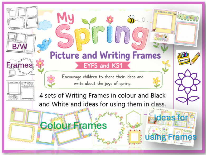 My Spring Picture and Writing Frames