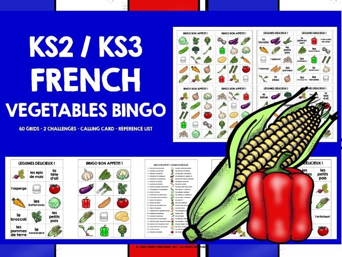 FRENCH VEGETABLES BINGO