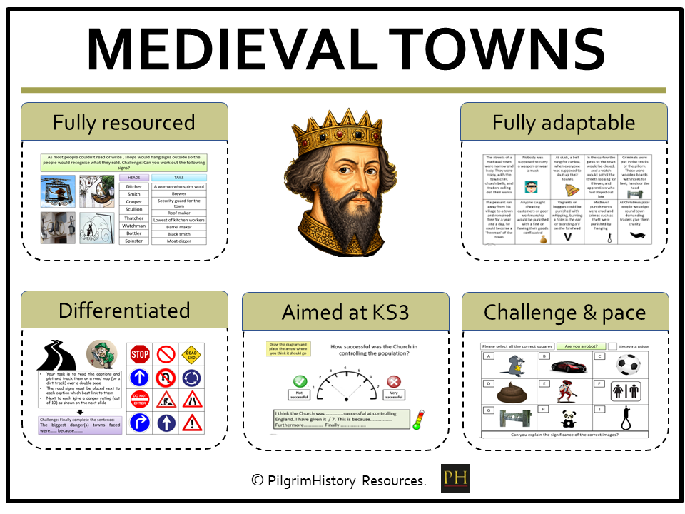 KS3 History: Medieval Towns - Life in Norman England
