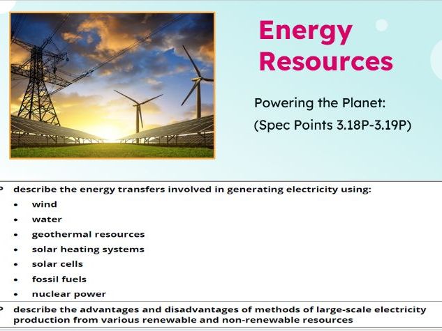 IGCSE Physics: Energy Resources | Edexcel Modular | Unit 3 | L11 | Physics only | FREE