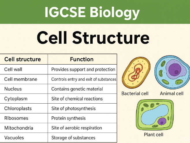 IGCSE Biology – Cell Structure (PowerPoint Lesson Pack)