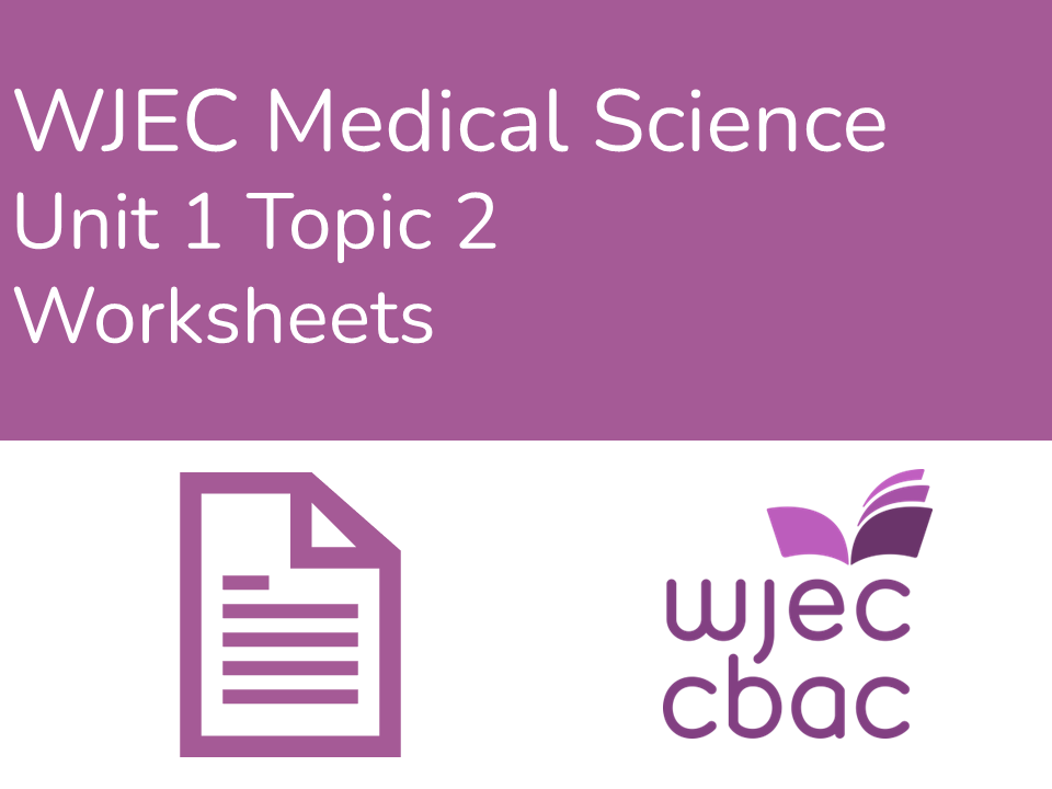 WJEC AAQ Medical Science U1 1.2 Worksheets (Body Systems)