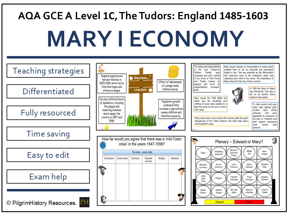 Mary I and the Economy: Coinage, Trade and Harvest Failure | AQA A Level History