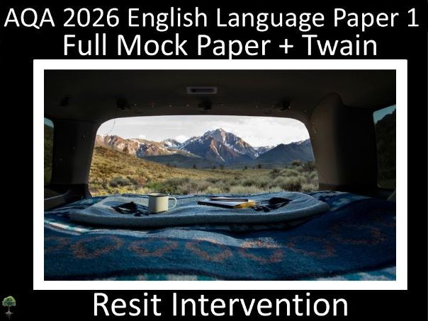 One AQA 2026 English Language Paper 1 - Resit Intervention (Twa)