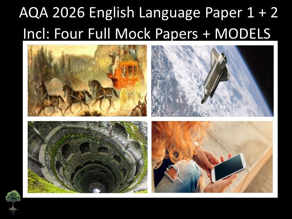 Four AQA GCSE English Language Paper 1 + 2 Mocks | Models