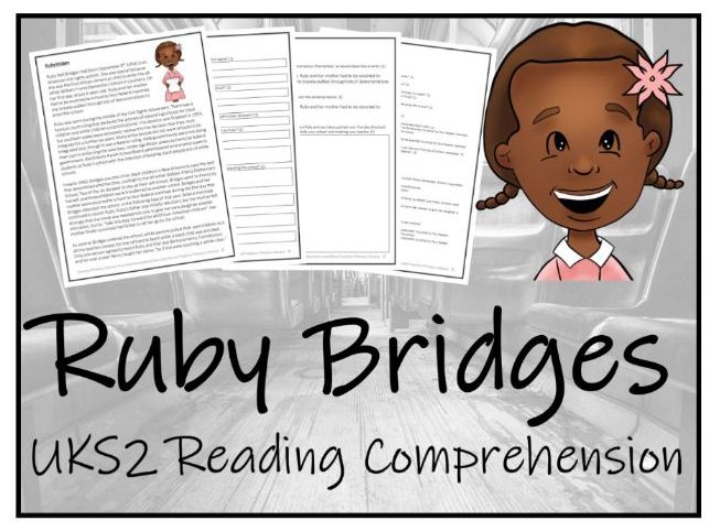 UKS2 Ruby Bridges Reading Comprehension Activity
