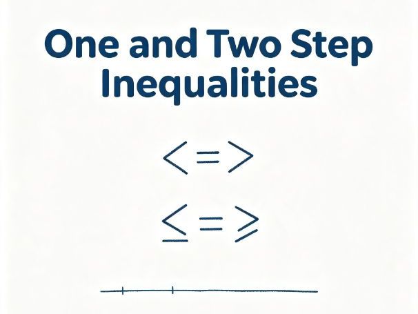 Solving One and Two Step Inequalities