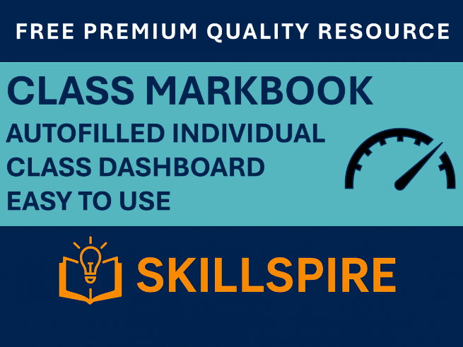FREE Class Markbook + Auto-Filled Individual Student Reports | Perfect for Parents’ Evenings