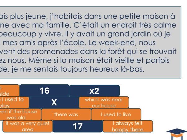 French - Reading Challenge - Where I used to live