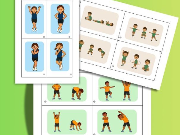 40 Copy Me Body Position Cards- Body Awareness