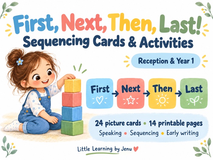 First, Next, Then, Last! Sequencing Cards & Writing Activities | Reception & Year 1