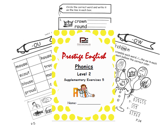 Phonics Book – Level 2 (Book 2) – Supplementary Exercises 5 ( Jolly Phonics )