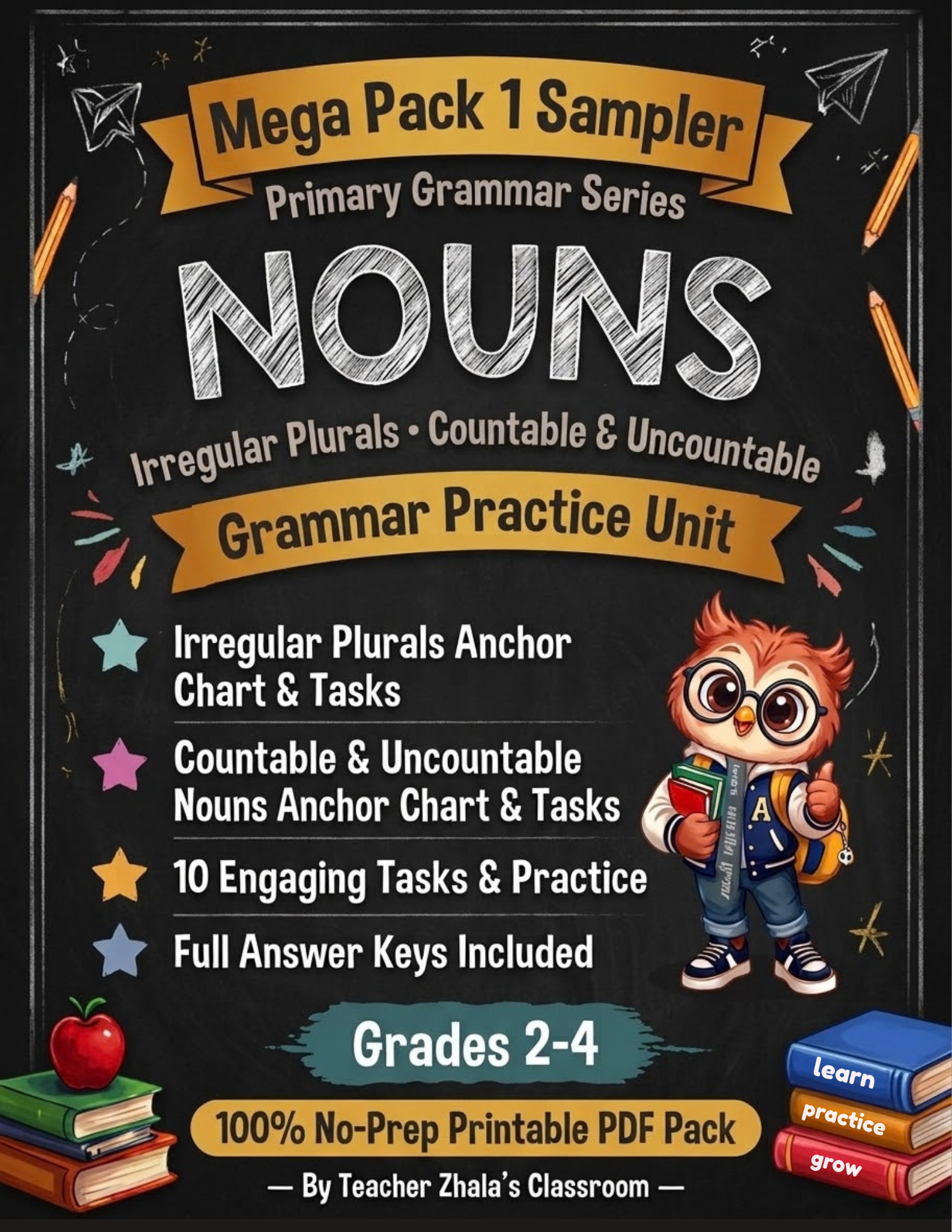FREE Nouns Worksheets Grades 2-4 - Irregular Plurals, Countable ...