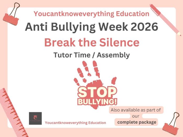 Anti Bullying Week 2026 Assembly / Tutor Time