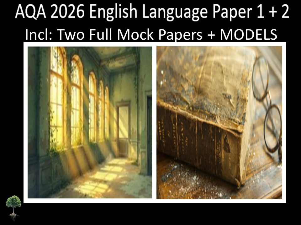 Two AQA 2026 English Language Paper 1 + 2 Mocks | MODELS