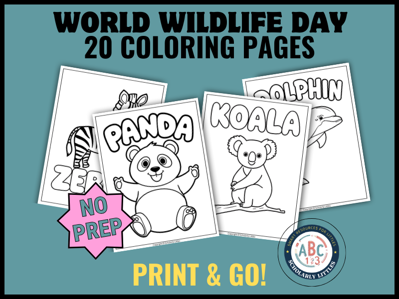 World Wildlife Day Coloring Pages | Nature
