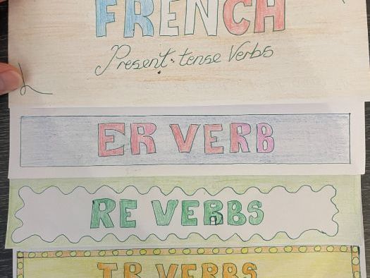 French year 7 flip book