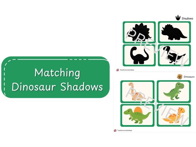 Matching Dinosaur Shadows