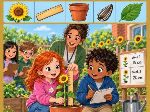 The Sunflower Measurement Club | Reading & Writing | Grades 1-2