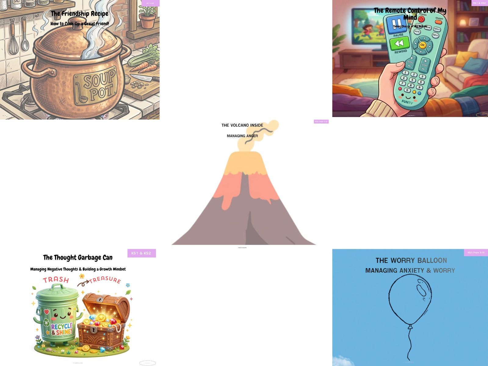 Social-Emotional Learning (SEL) & Mindfulness Activity Sheets - 5 Resource Mega Bundle (KS1/KS2)