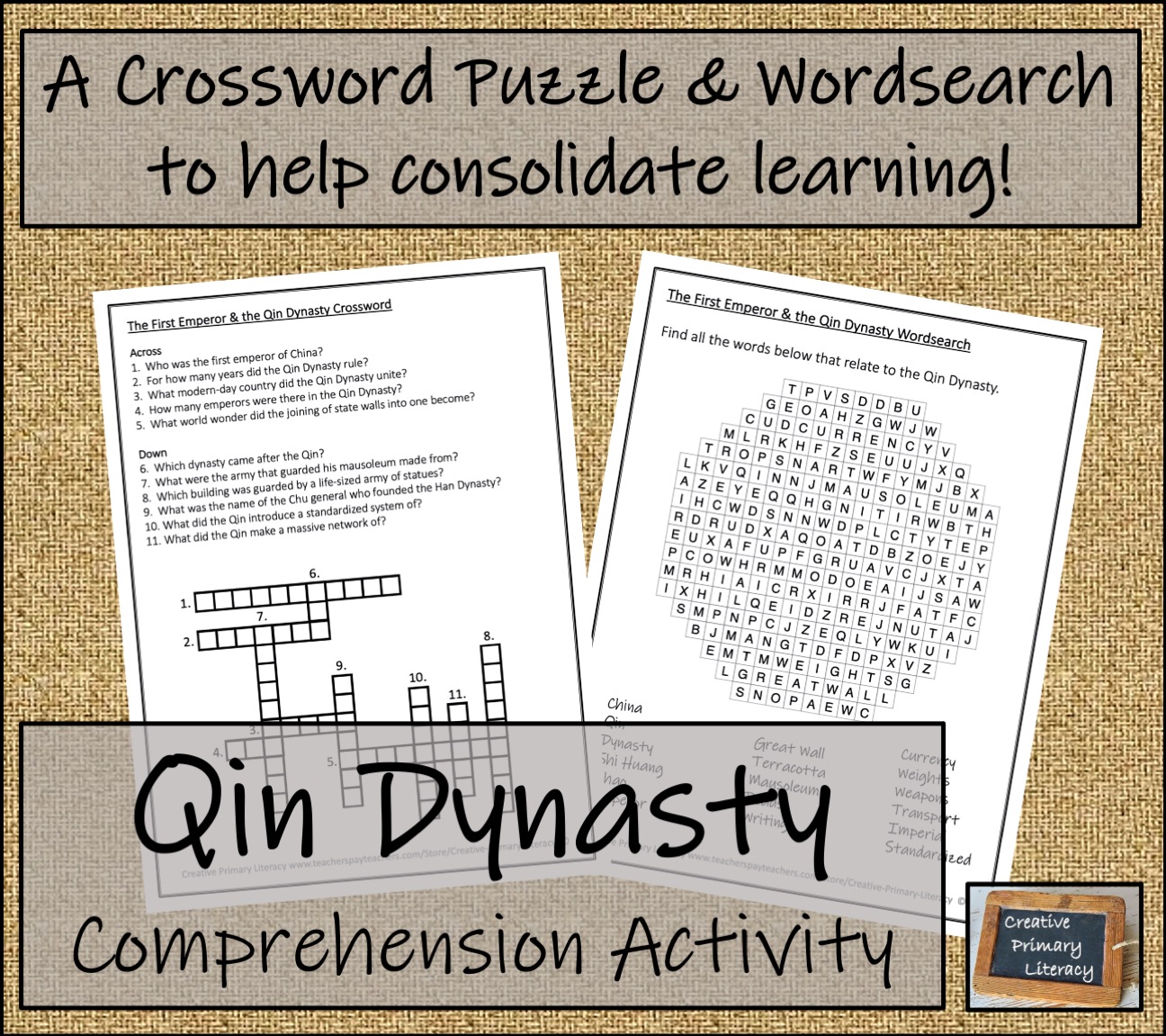 Year 5 or Year 6 The First Emperor &amp; the Qin Dynasty Reading ...