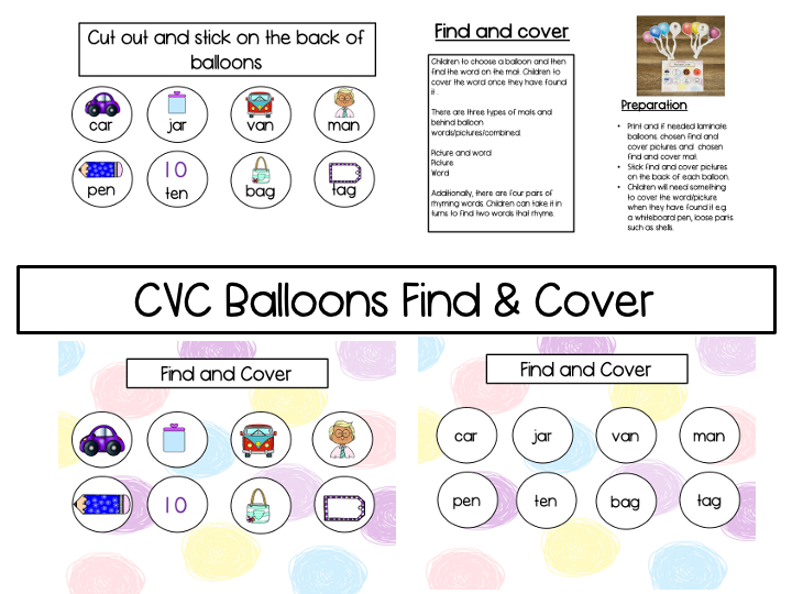 CVC Balloons Find & Cover