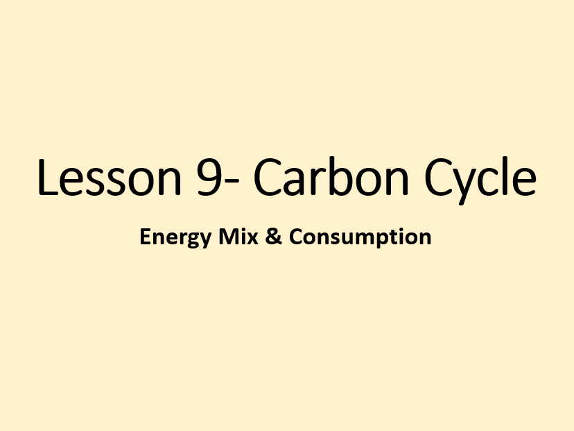 The Carbon Cycle- Energy Mix & Consumption (Edexcel A-Level Geography)