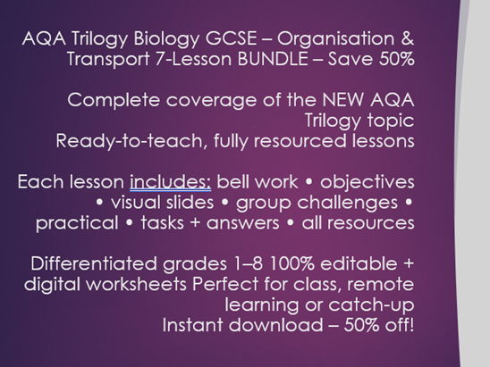 B3 Organisation and transport