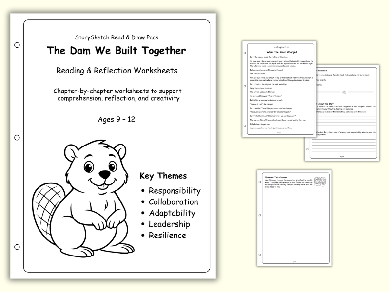 The Dam We Built Together – StorySketch Read & Draw Pack (Ages 9–12)