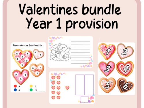 Valentines provision bundle- Year 1