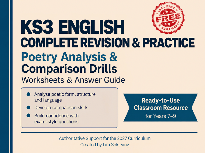 KS3 Poetry Analysis & Metaphor free worksheets