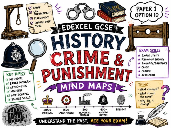 Edexcel GCSE History Crime and Punishment Mind Maps