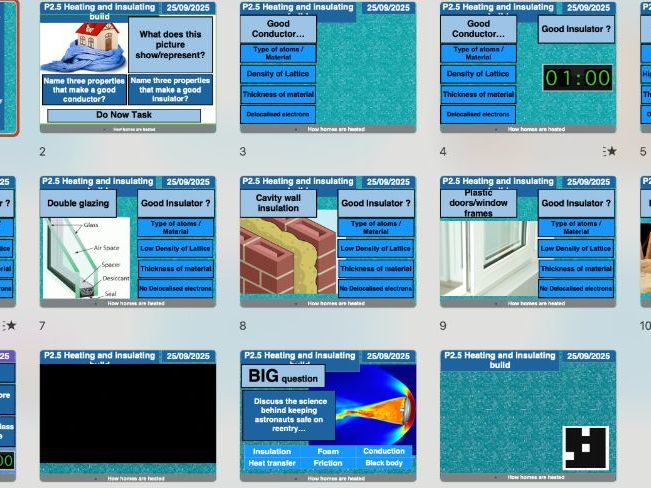 AQA GCSE Physics P2.5 – Thermal Conductivity of Materials (Triple & Combined),