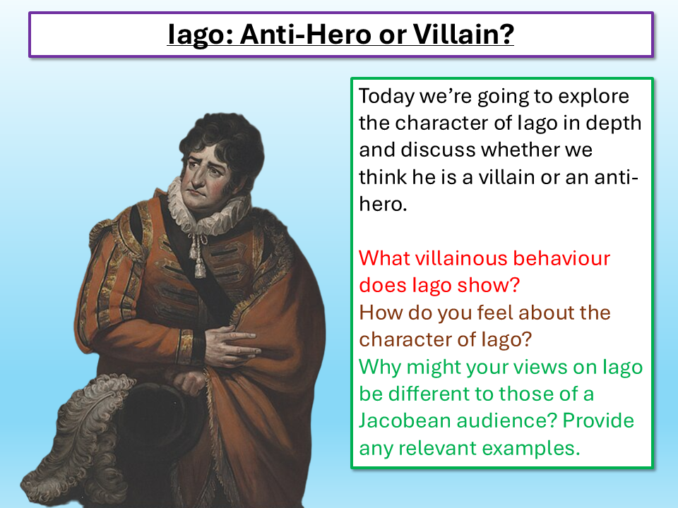 Othello A Level Iago Exam Question