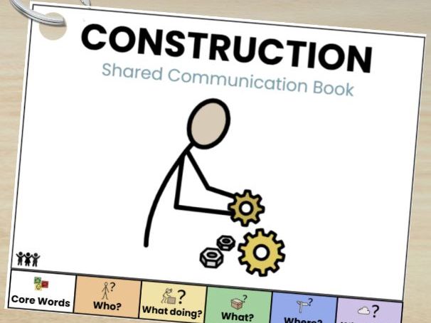 Construstion Play Communication Book SEN ASD