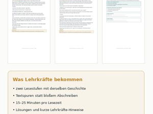 German Reading Comprehension | 4 Differentiated Literary Reading Stories | Ages 7–9