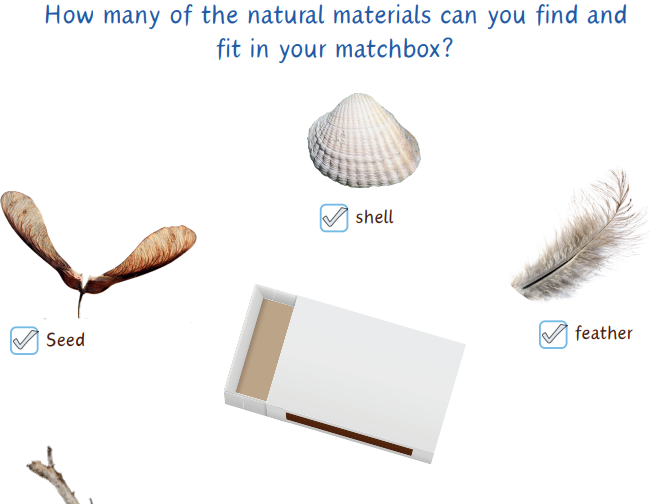 EYFS Outdoor Matchbox Nature Scavenger Hunt