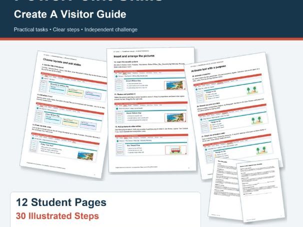 ICT Power Point Creation Worksheet and Teacher instructions