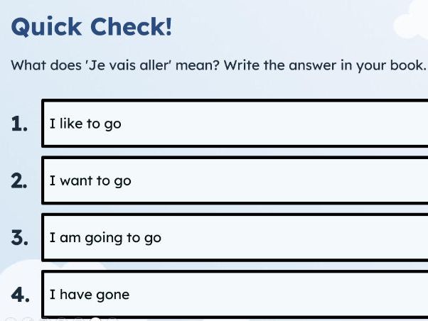 Year 7 French Cover Lesson | Paris & Near Future Tense | Le Futur Proche