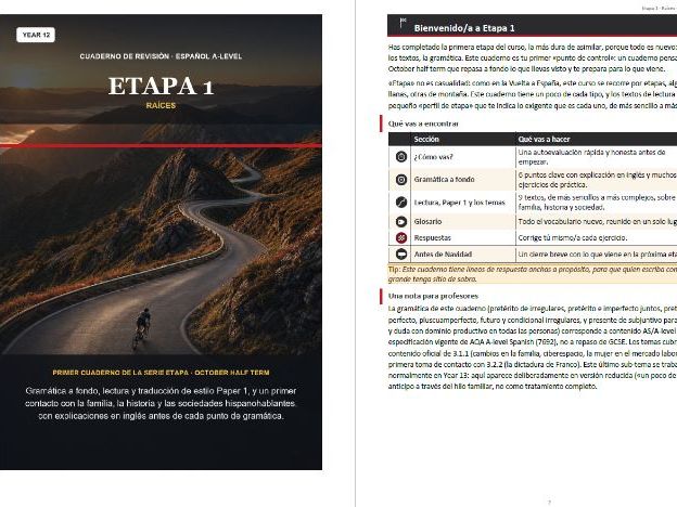 Etapa 1: Y12_Revision Booklet for October Half Term